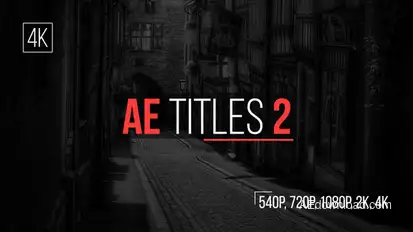 AE Titles 2 Video Displays template preview