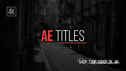AE Titles Video Displays template preview