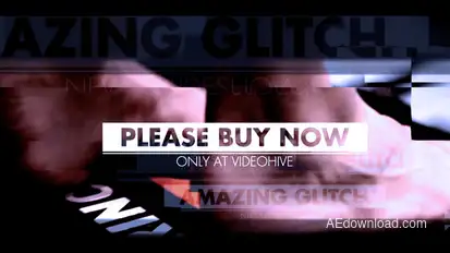 Amazing Glitch Video Displays template preview