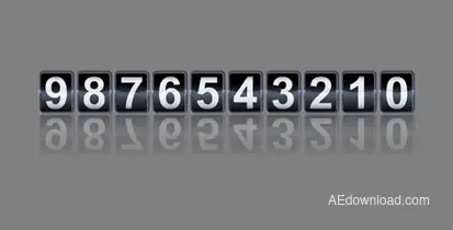 Analog Counter Video Displays template preview