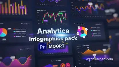 Analytics Infographic Toolkit MOGRT - Animated Charts & KPI Dashboards for Premiere Pro Premiere Pro template preview