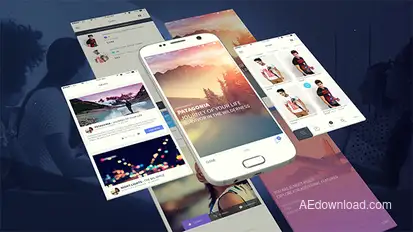 Android App Presentation Template Video Displays template preview