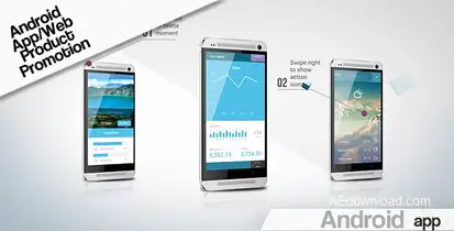 Android  App/Web  Product  Promotion Video Displays template preview