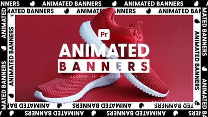 Animated Banners for Premiere Pro Premiere Pro template preview