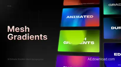 Animated Mesh Gradients l MOGRT for Premiere Pro Premiere Pro template preview