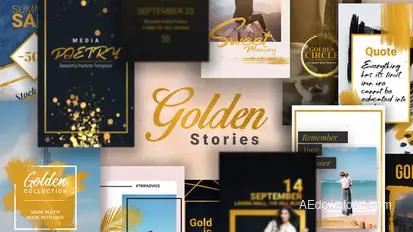 Animated Stories for Instagram Video Displays template preview