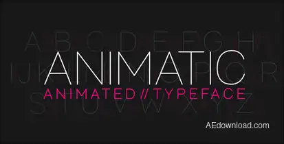 Animatic - Animated Typeface Video Displays template preview