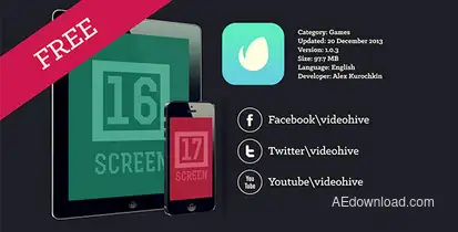 App Commercial Video Displays template preview