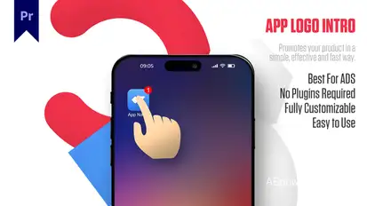 App Logo Intro Premiere Pro template preview