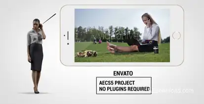 App People Presentation Video Displays template preview