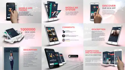 App Promo Kit Video Displays template preview