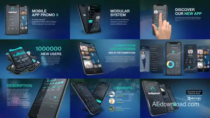 App Promo Kit X Video Displays template preview