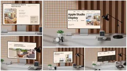 Apple Studio Display mockup Product Promo template preview