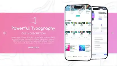 Application Modern Slideshow Video Displays template preview