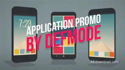 Application Promo Video Displays template preview