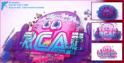 Arcade Logo Video Displays template preview
