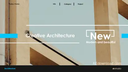 Architecture Slideshow Premiere Pro template preview