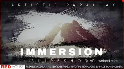 Artistic Parallax Slideshow Video Displays template preview