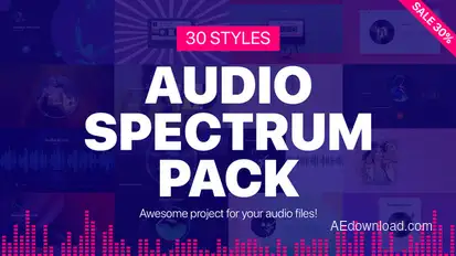 Audio Spectrum Pack Video Displays template preview