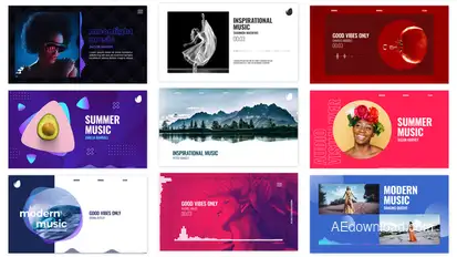 Audio Visualizations Pack Video Displays template preview