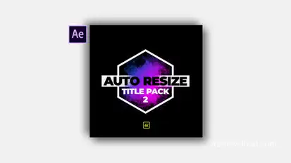 Auto Resize Modern Title Pack 2 Video Displays template preview