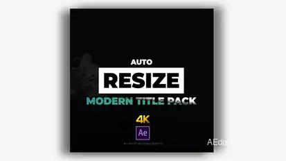 Auto Resize Modern Title Pack Video Displays template preview