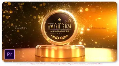 Award Intro - Main Title Animation Premiere Pro template preview