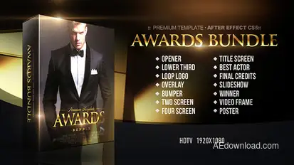 Awards Bundle Video Displays template preview