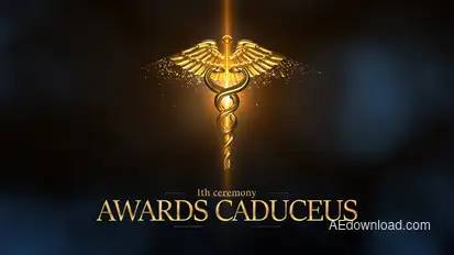 Awards Caduceus Opener Video Displays template preview