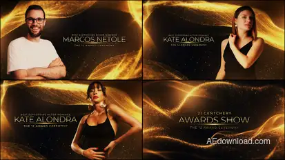 Awards Video Displays template preview