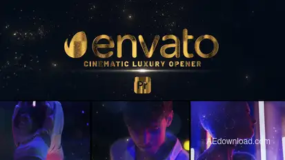 Awards Glitter Titles Premiere Pro template preview