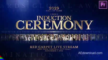 Awards | Hall of Fame Premiere Pro template preview