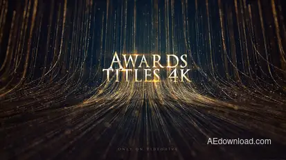 Awards Titles 4K and Awards Background Loop 4K Video Displays template preview