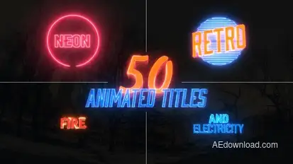 Awesome Title Pack Video Displays template preview