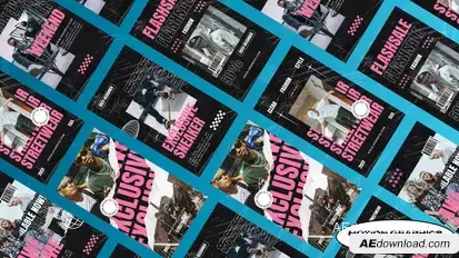 Axial Streetwear Instagram Reel | Mogrt Premiere Pro template preview