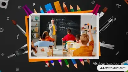 Back To School MOGRT Premiere Pro template preview