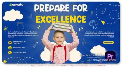 Back to School Original Promo Premiere Pro template preview