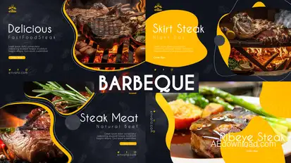 Barbecue Food Promo Premiere Pro template preview