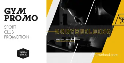 Beast | Gym Promo  Video Displays template preview