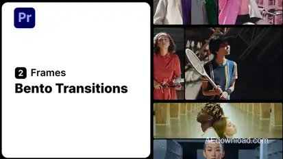 Bento Transitions 2 Frames for Premiere Pro Premiere Pro template preview