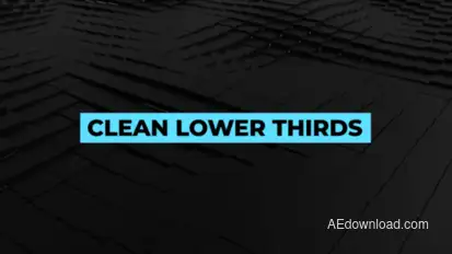 Big Corporate Lower Thirds Video Displays template preview