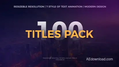 Big Pack of Motion Titles | After Effects Video Displays template preview