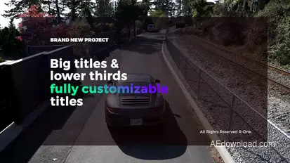 Big Titles & Lower Thirds Video Displays template preview