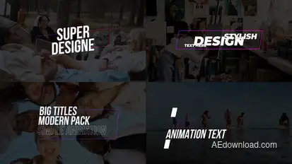 Big Titles Pack | MOGRT Premiere Pro template preview