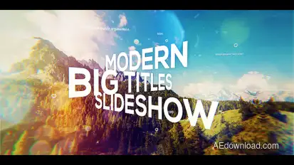 Big Titles Slideshow Video Displays template preview