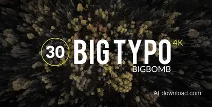 Big Typo Video Displays template preview