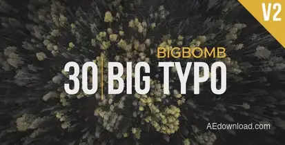 Big Typo II Video Displays template preview