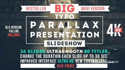 Big Typo Parallax Presentation Openers template preview
