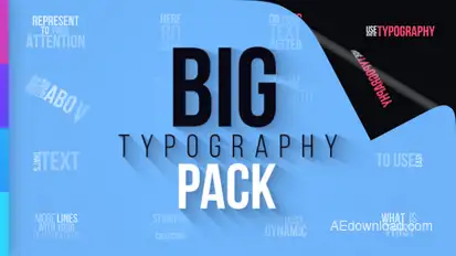 Big Typography Pack Video Displays template preview
