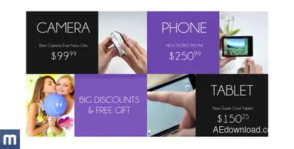 Black Friday  - Online Shop Promo Video Displays template preview